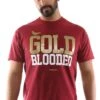Gold Blooded (Men's Cardinal/Gold Tee)(Gold Blooded Mens Cardinal Gold Tee) -Bold Threads mt gb card