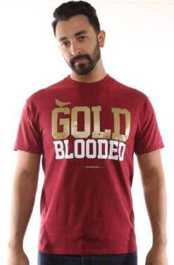 Gold Blooded (Men's Cardinal/Gold Tee)(Gold Blooded Mens Cardinal Gold Tee)