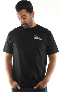 LAST CALL - The Adapt Podcast Pocket (Men's Black Tee)(The Adapt Podcast Pocket Mens Black Tee)