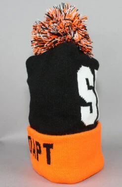 Fully Laced X Adapt :: SFC (Black/Orange Beanie)(Fully Laced X Adapt The Sfc Beanie) -Bold Threads sfcbo3